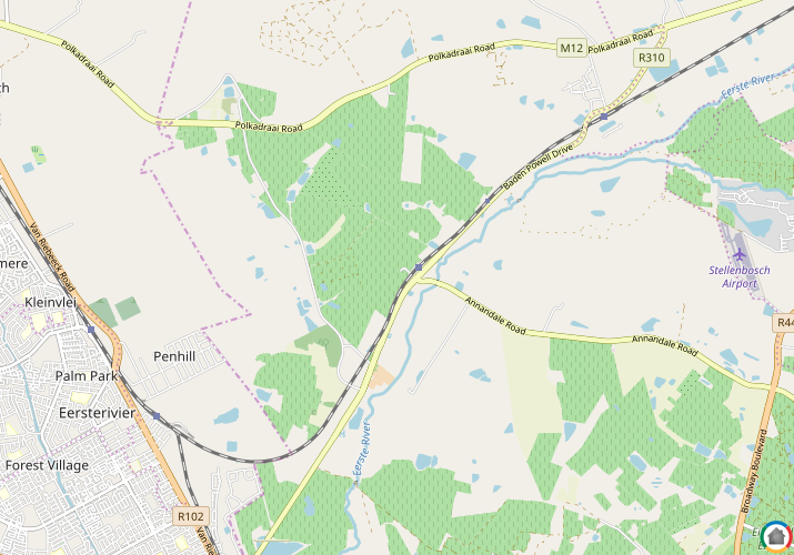 Map location of Lyndoch